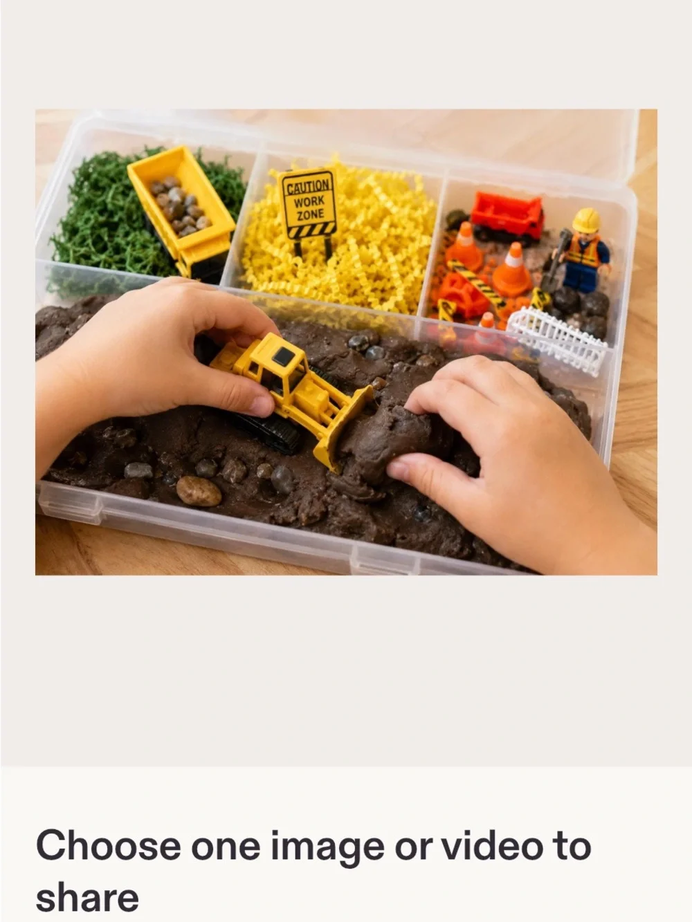 Construction Sensory Kit for Kids – Yellow Sensory Playset